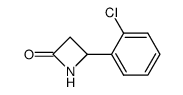 (+/-)-4-(2-chlorophenyl)-2-azetidinone Structure