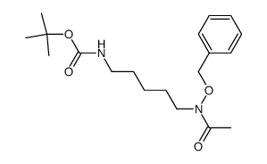 1-[(tert-Butoxycarbonyl)amino]-5-[acetyl(benzyloxy)amino]pentane Structure