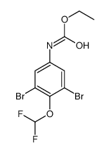 ethyl N-[3,5-dibromo-4-(difluoromethoxy)phenyl]carbamate Structure