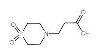 1-DIOXIDE-4-THIOMORPHOLINEPROPANOIC ACID Structure