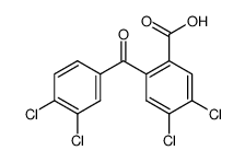 4,5-dichloro-2-(3,4-dichloro-benzoyl)-benzoic acid Structure