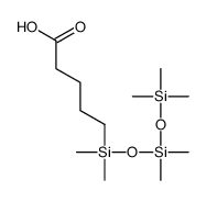 5-[[dimethyl(trimethylsilyloxy)silyl]oxy-dimethylsilyl]pentanoic acid结构式