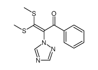 3,3-bis(methylsulfanyl)-1-phenyl-2-(1,2,4-triazol-1-yl)prop-2-en-1-one Structure