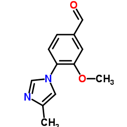 3-Methoxy-4-(4-methyl-1H-imidazol-1-yl)benzaldehyde Structure