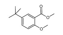 5-(tert-butyl)-2-methoxybenzoic acid methyl ester结构式