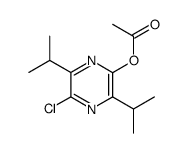 2-acetoxy-5-chloro-3,6-diisopropylpyrazine Structure