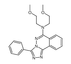 N,N-bis(2-methoxyethyl)-3-phenyl-[1,2,4]triazolo[3,4-a]phthalazin-6-amine结构式