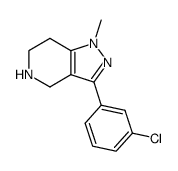 3-(3-chlorophenyl)-1-methyl-4,5,6,7-tetrahydro-1H-pyrazolo[4,3-c]pyridine Structure