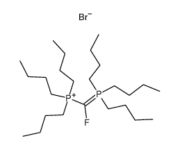 Tributyl-[fluoro-(tributyl-λ5-phosphanylidene)-methyl]-phosphonium; bromide Structure