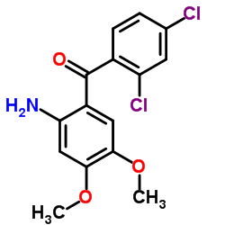 (2-AMINO-4,5-DIMETHOXY-PHENYL)-(2,4-DICHLORO-PHENYL)-METHANONE structure