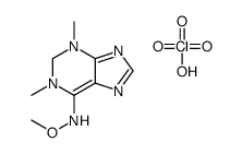 N-methoxy-1,3-dimethyl-1,2-dihydropurin-1-ium-6-amine,perchlorate Structure