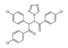 1,2,4-tris(4-chlorophenyl)-3-(1,2,4-triazol-1-yl)butane-1,4-dione Structure