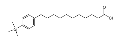 11-(4-Trimethylsilanyl-phenyl)-undecanoyl chloride结构式