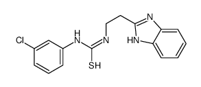 1-[2-(1H-benzimidazol-2-yl)ethyl]-3-(3-chlorophenyl)thiourea Structure