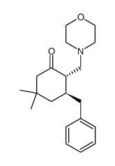 3-benzyl-5,5-dimethyl-2-morpholinomethylcyclohexanone结构式