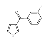 3-(3-CHLOROBENZOYL)THIOPHENE structure