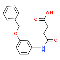 4-{[3-(Benzyloxy)phenyl]amino}-4-oxobutanoic acid结构式