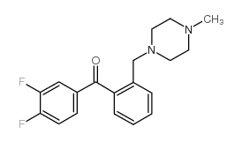 3,4-DIFLUORO-2'-(4-METHYLPIPERAZINOMETHYL) BENZOPHENONE图片