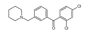 2,4-DICHLORO-3'-PIPERIDINOMETHYL BENZOPHENONE Structure