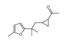 1-[2-[2-methyl-2-(5-methylfuran-2-yl)propyl]cyclopropyl]ethanone Structure