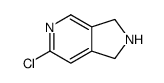 6-chloro-2,3-dihydro-1H-pyrrolo[3,4-c]pyridine结构式