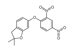 6-(2,4-dinitrophenoxy)-2,2-dimethyl-3H-1-benzofuran Structure