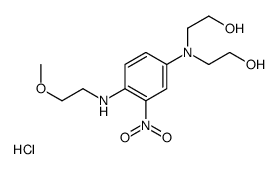 2-[N-(2-hydroxyethyl)-4-(2-methoxyethylamino)-3-nitroanilino]ethanol,hydrochloride结构式