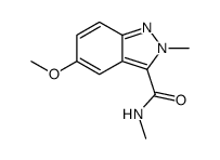 5-methoxy-N,2-dimethylindazole-3-carboxamide Structure