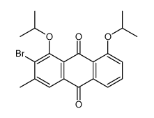 2-bromo-3-methyl-1,8-di(propan-2-yloxy)anthracene-9,10-dione Structure