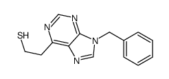 2-(9-benzylpurin-6-yl)ethanethiol结构式