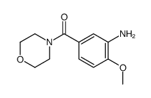 (3-Amino-4-methoxyphenyl)(4-morpholinyl)methanone结构式