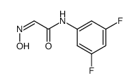 N-(3,5-difluorophenyl)-2-hydroxyiminoacetamide结构式