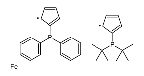 1-diphenylphosphino-1'-(di-tert-butylph& Structure