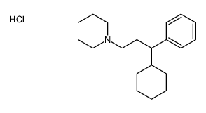 1-(3-cyclohexyl-3-phenylpropyl)piperidine,hydrochloride结构式