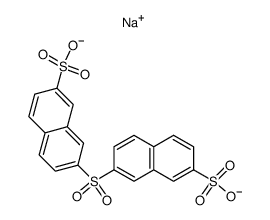 7,7'-sulfonyl-bis-naphthalene-2-sulfonic acid , disodium-salt Structure