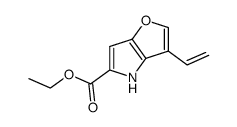 ethyl 3-vinyl-4H-furo[3,2-b]pyrrole-5-carboxylate结构式