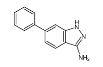 6-phenyl-1(2)H-indazol-3-ylamine结构式