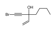 3-(2-bromoethynyl)hept-1-en-3-ol Structure