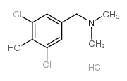 2,6-二氯-4-[(二甲基氨基)甲基]苯酚盐酸盐结构式