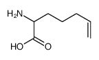 (D,l)-2-amino-hept-6-enoic acid structure