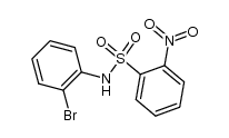 N-(2-bromophenyl)-2-nitrobenzenesulfonamide结构式