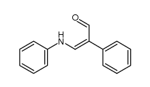 3-anilino-2-phenyl-acrylaldehyde结构式