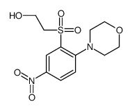 2-(2-morpholin-4-yl-5-nitrophenyl)sulfonylethanol Structure