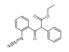 ethyl o-azidobenzoyl(phenyl)acetate Structure