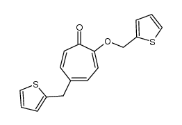 5-(2-Thienylmethyl)-2-(2-thienylmethoxy)tropone结构式