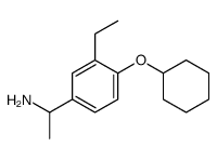 1-(4-cyclohexyloxy-3-ethylphenyl)ethanamine结构式