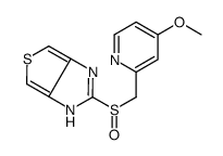 2-[(4-methoxypyridin-2-yl)methylsulfinyl]-1H-thieno[3,4-d]imidazole Structure