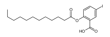 2-dodecanoyloxy-5-iodobenzoic acid Structure