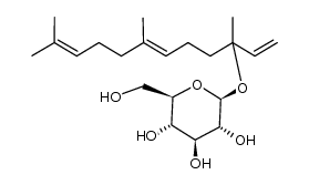 β-D-glucopyranosyl-(1->3)-6,7-trans-nerolidol结构式