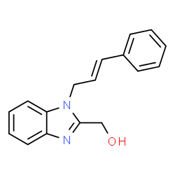 (1-cinnamyl-1H-benzimidazol-2-yl)methanol结构式